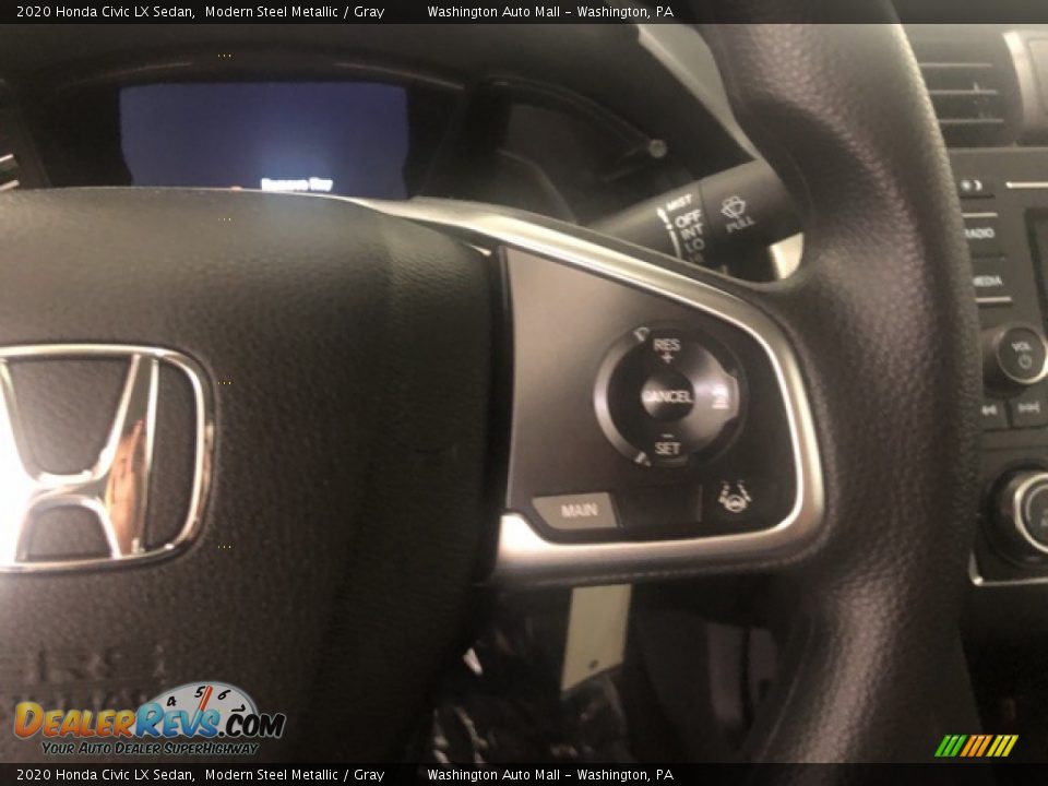 2020 Honda Civic LX Sedan Modern Steel Metallic / Gray Photo #10