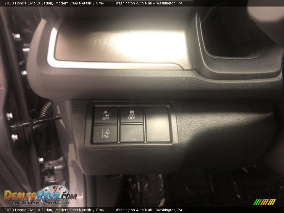 2020 Honda Civic LX Sedan Modern Steel Metallic / Gray Photo #12