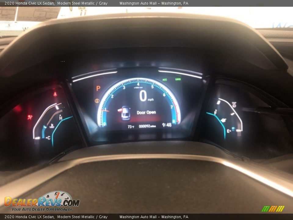2020 Honda Civic LX Sedan Modern Steel Metallic / Gray Photo #13