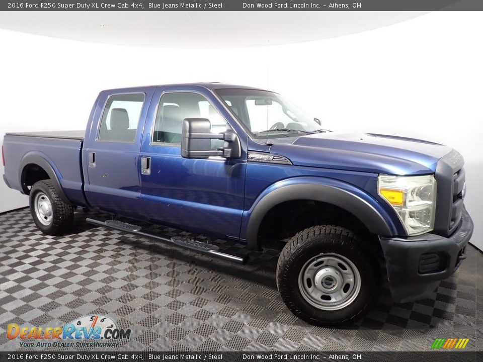 2016 Ford F250 Super Duty XL Crew Cab 4x4 Blue Jeans Metallic / Steel Photo #2