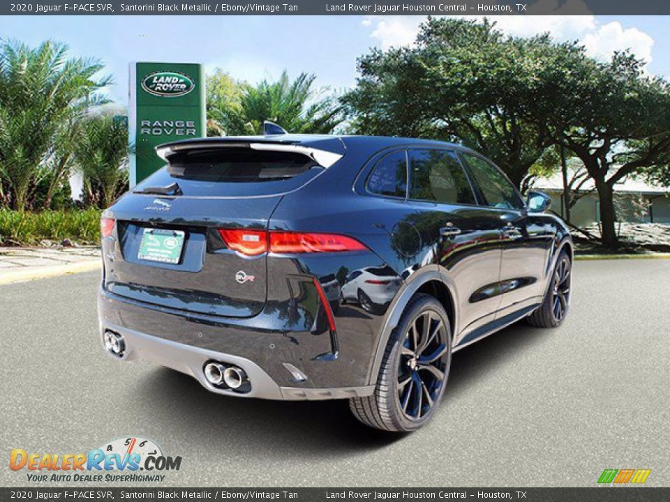 2020 Jaguar F-PACE SVR Santorini Black Metallic / Ebony/Vintage Tan Photo #3