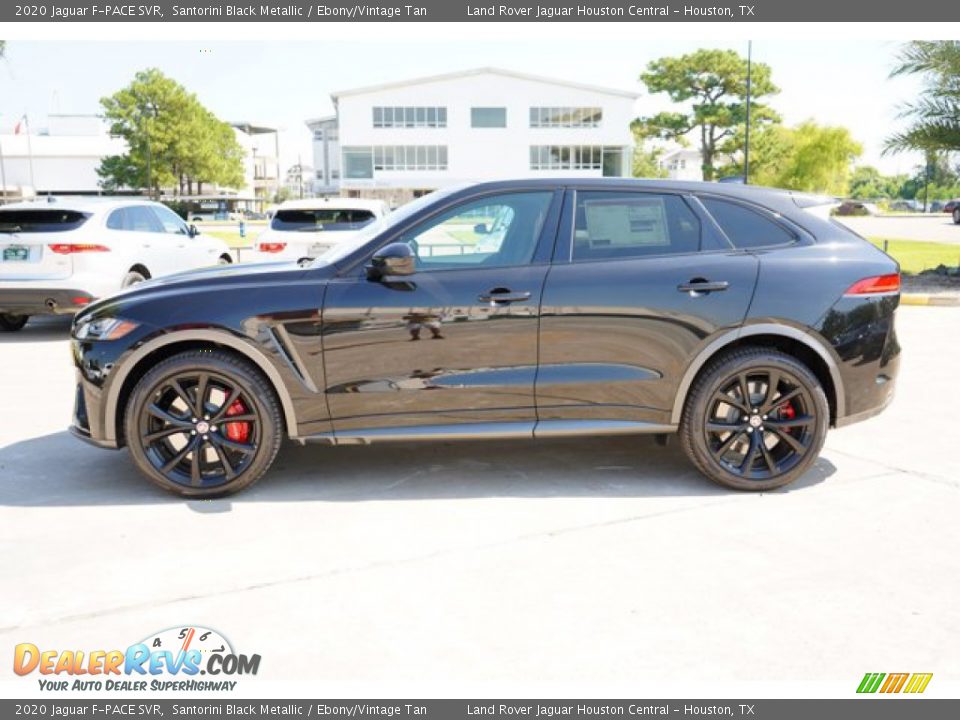 Santorini Black Metallic 2020 Jaguar F-PACE SVR Photo #7