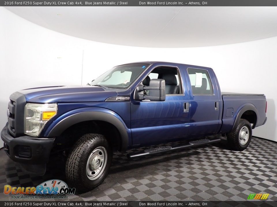 2016 Ford F250 Super Duty XL Crew Cab 4x4 Blue Jeans Metallic / Steel Photo #7