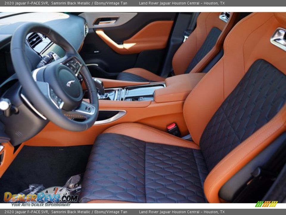 Ebony/Vintage Tan Interior - 2020 Jaguar F-PACE SVR Photo #13