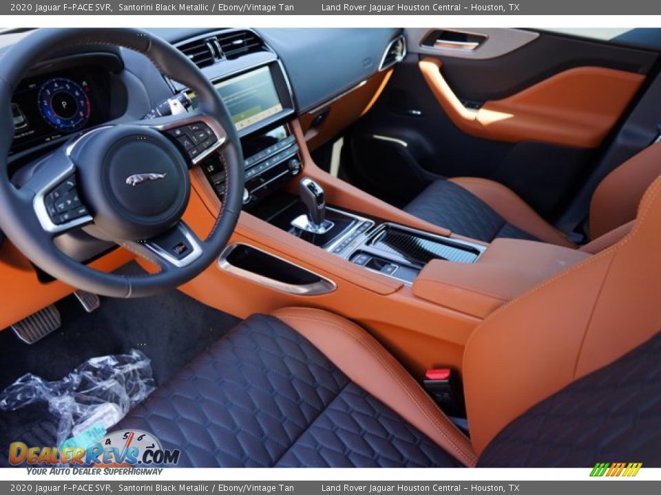 Ebony/Vintage Tan Interior - 2020 Jaguar F-PACE SVR Photo #14
