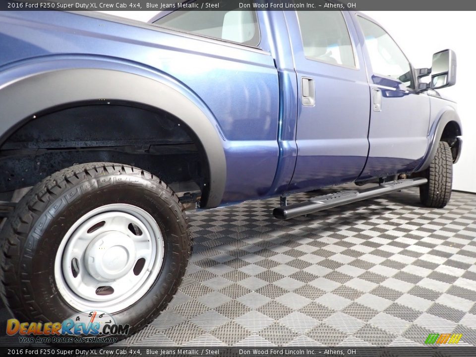 2016 Ford F250 Super Duty XL Crew Cab 4x4 Blue Jeans Metallic / Steel Photo #14