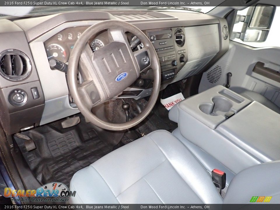 2016 Ford F250 Super Duty XL Crew Cab 4x4 Blue Jeans Metallic / Steel Photo #17