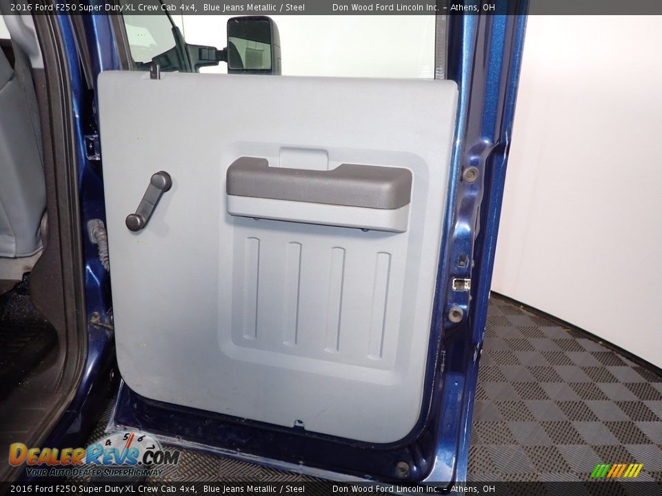 2016 Ford F250 Super Duty XL Crew Cab 4x4 Blue Jeans Metallic / Steel Photo #21