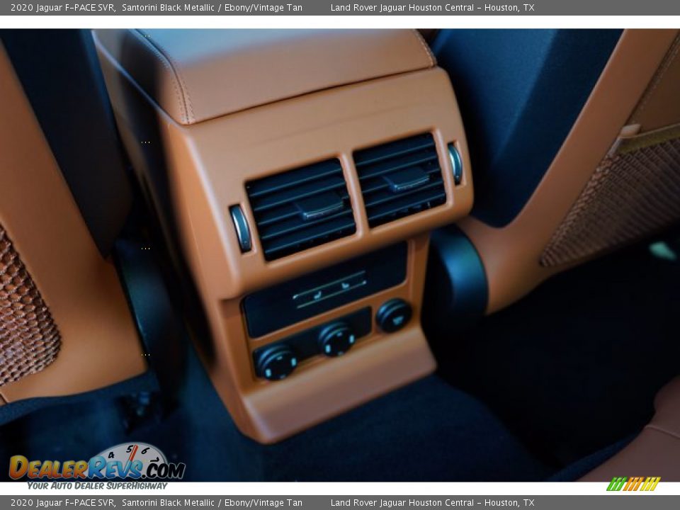 2020 Jaguar F-PACE SVR Santorini Black Metallic / Ebony/Vintage Tan Photo #26