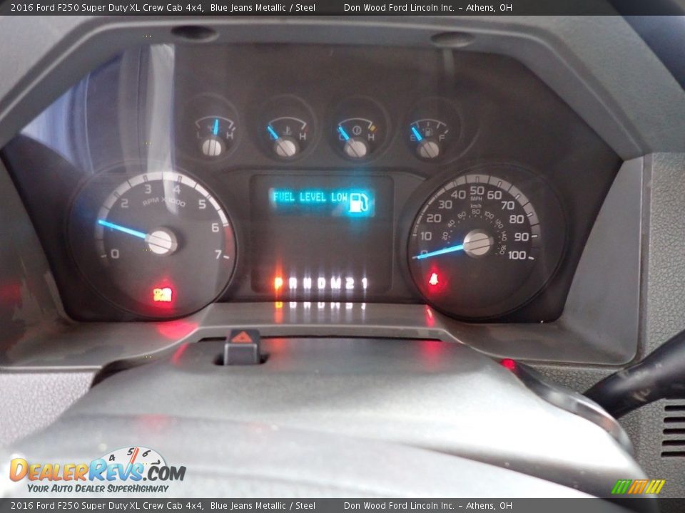 2016 Ford F250 Super Duty XL Crew Cab 4x4 Blue Jeans Metallic / Steel Photo #26