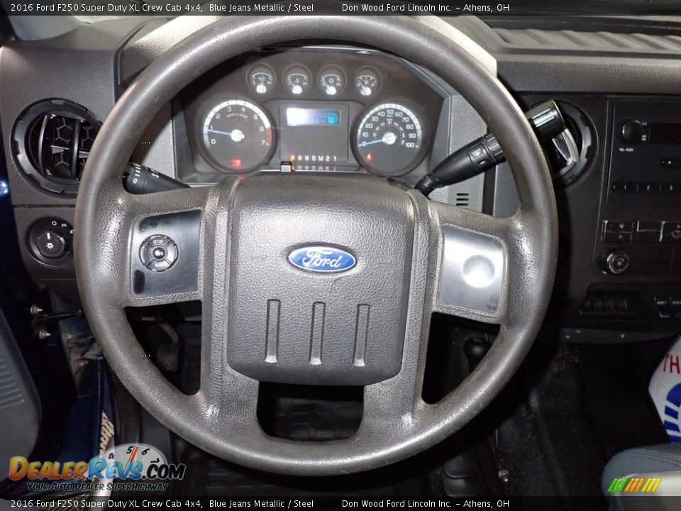 2016 Ford F250 Super Duty XL Crew Cab 4x4 Blue Jeans Metallic / Steel Photo #28
