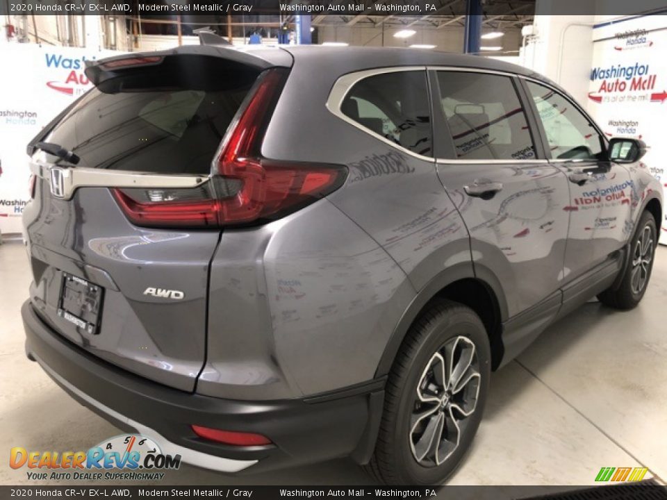 2020 Honda CR-V EX-L AWD Modern Steel Metallic / Gray Photo #3