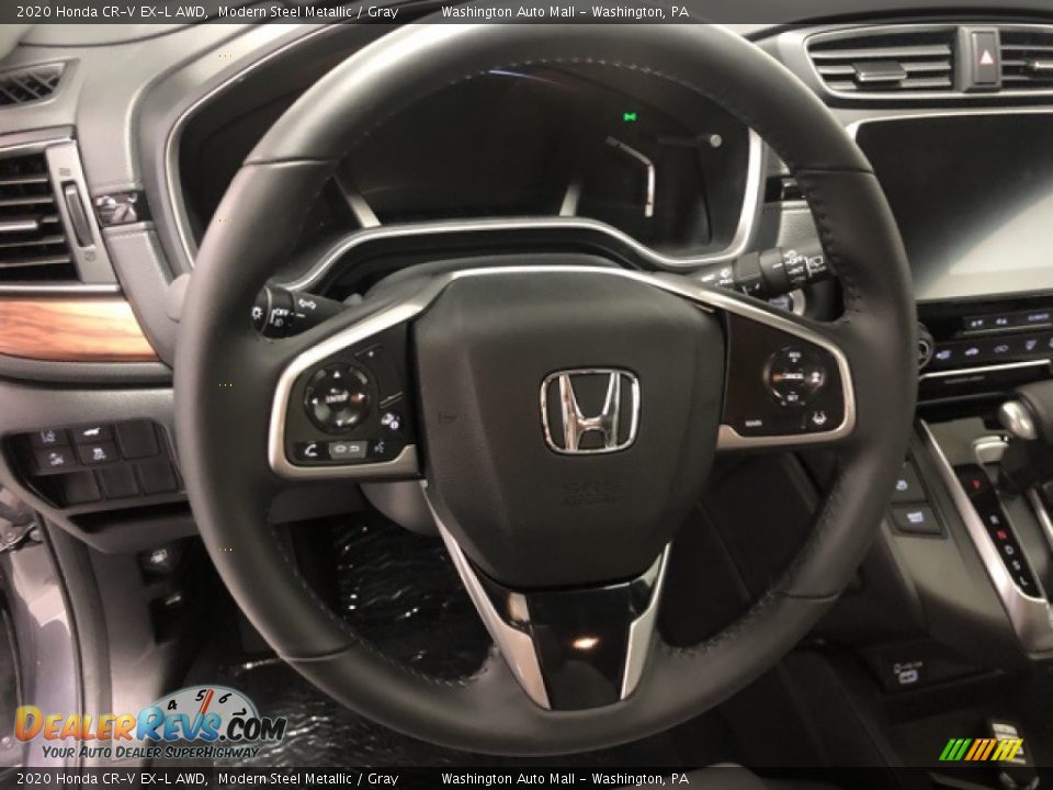 2020 Honda CR-V EX-L AWD Modern Steel Metallic / Gray Photo #10