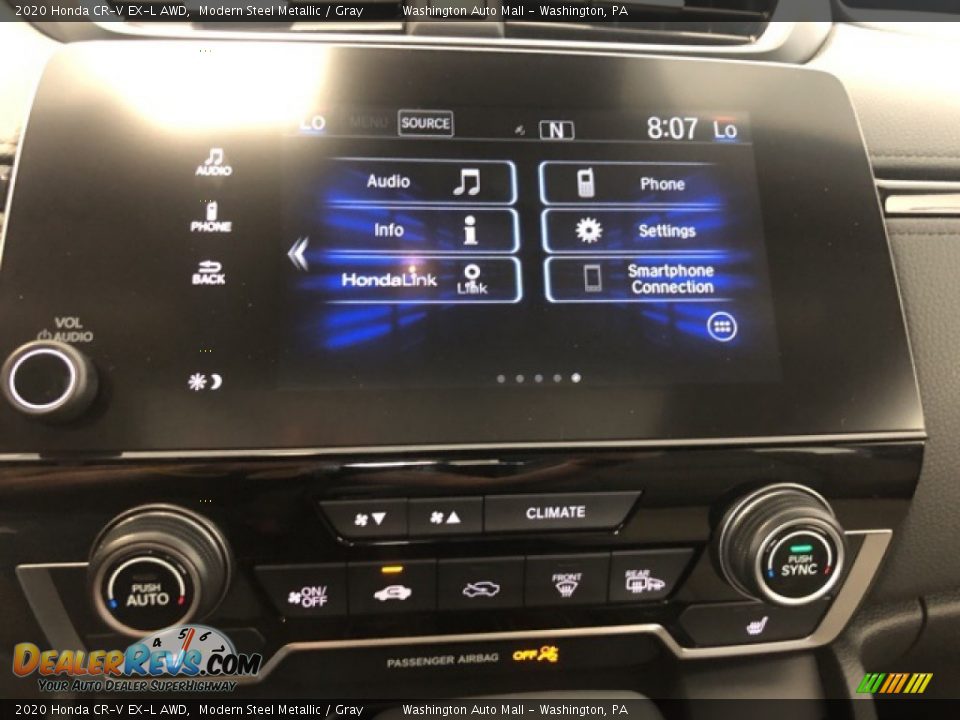 2020 Honda CR-V EX-L AWD Modern Steel Metallic / Gray Photo #17