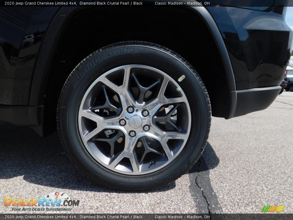 2020 Jeep Grand Cherokee Limited 4x4 Diamond Black Crystal Pearl / Black Photo #15