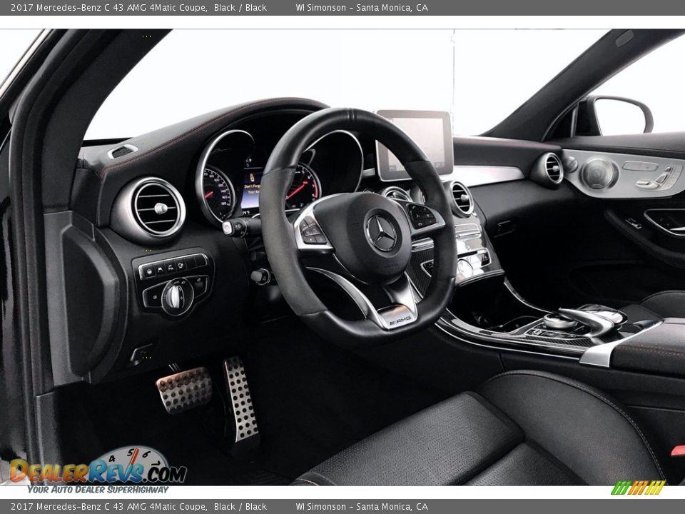 Black Interior - 2017 Mercedes-Benz C 43 AMG 4Matic Coupe Photo #22