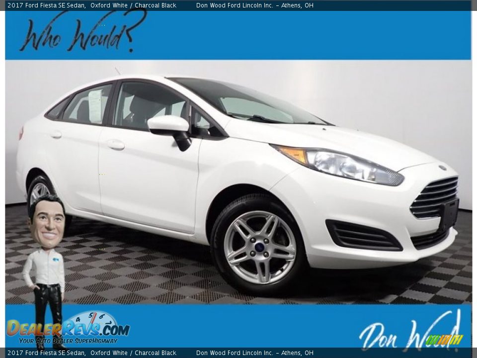 2017 Ford Fiesta SE Sedan Oxford White / Charcoal Black Photo #1