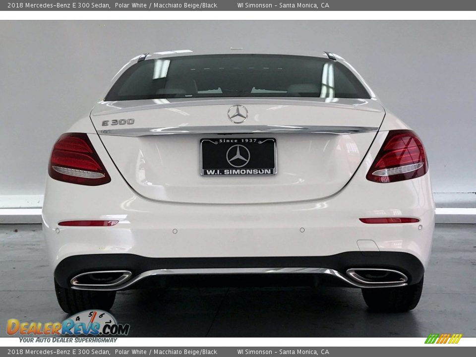 2018 Mercedes-Benz E 300 Sedan Polar White / Macchiato Beige/Black Photo #3