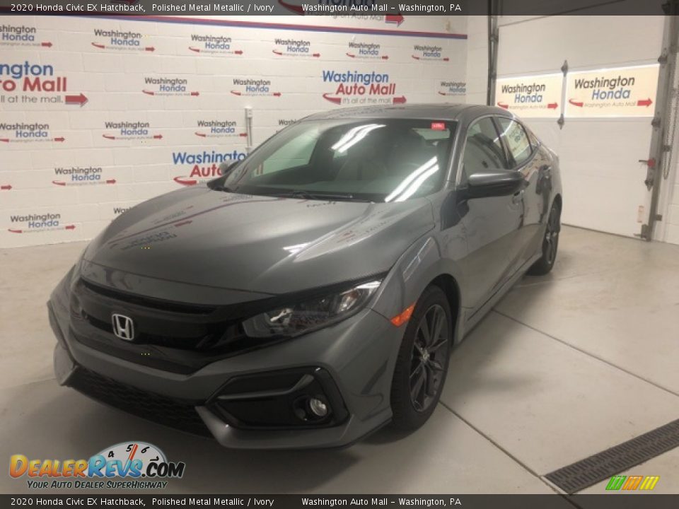 2020 Honda Civic EX Hatchback Polished Metal Metallic / Ivory Photo #1