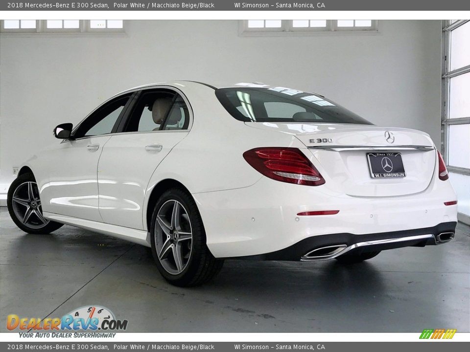 2018 Mercedes-Benz E 300 Sedan Polar White / Macchiato Beige/Black Photo #10