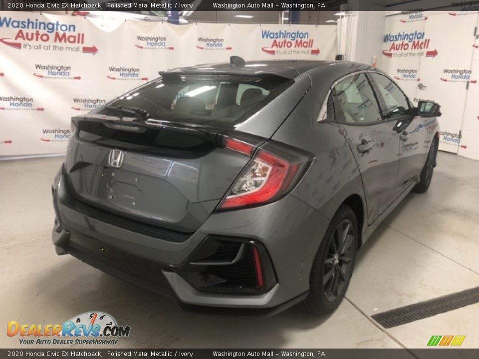 2020 Honda Civic EX Hatchback Polished Metal Metallic / Ivory Photo #3