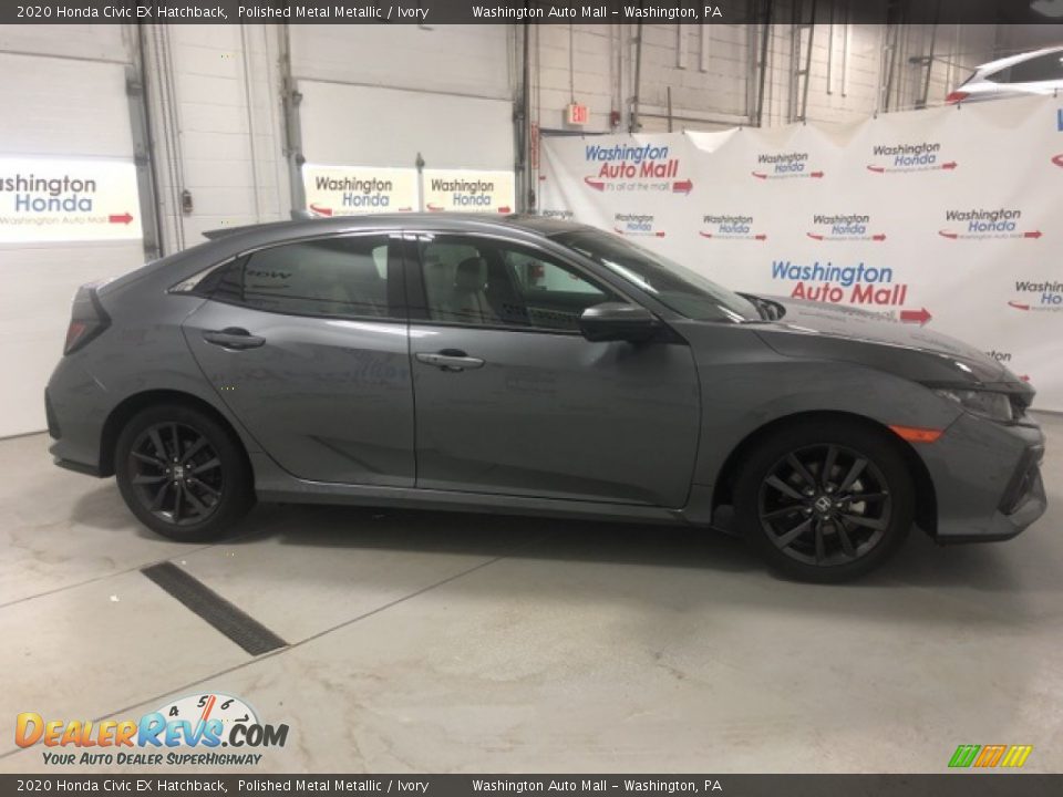 2020 Honda Civic EX Hatchback Polished Metal Metallic / Ivory Photo #4