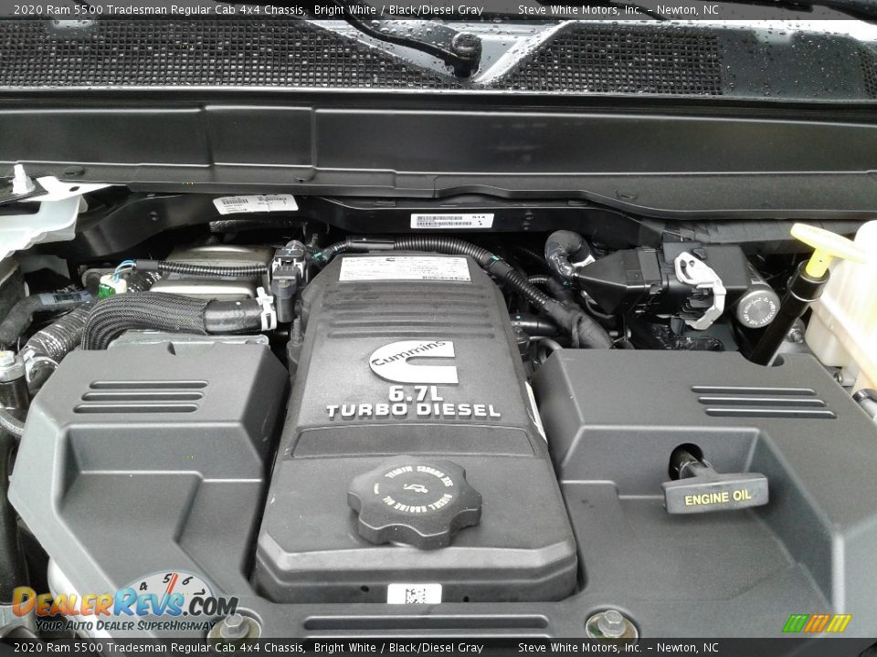 2020 Ram 5500 Tradesman Regular Cab 4x4 Chassis Bright White / Black/Diesel Gray Photo #10