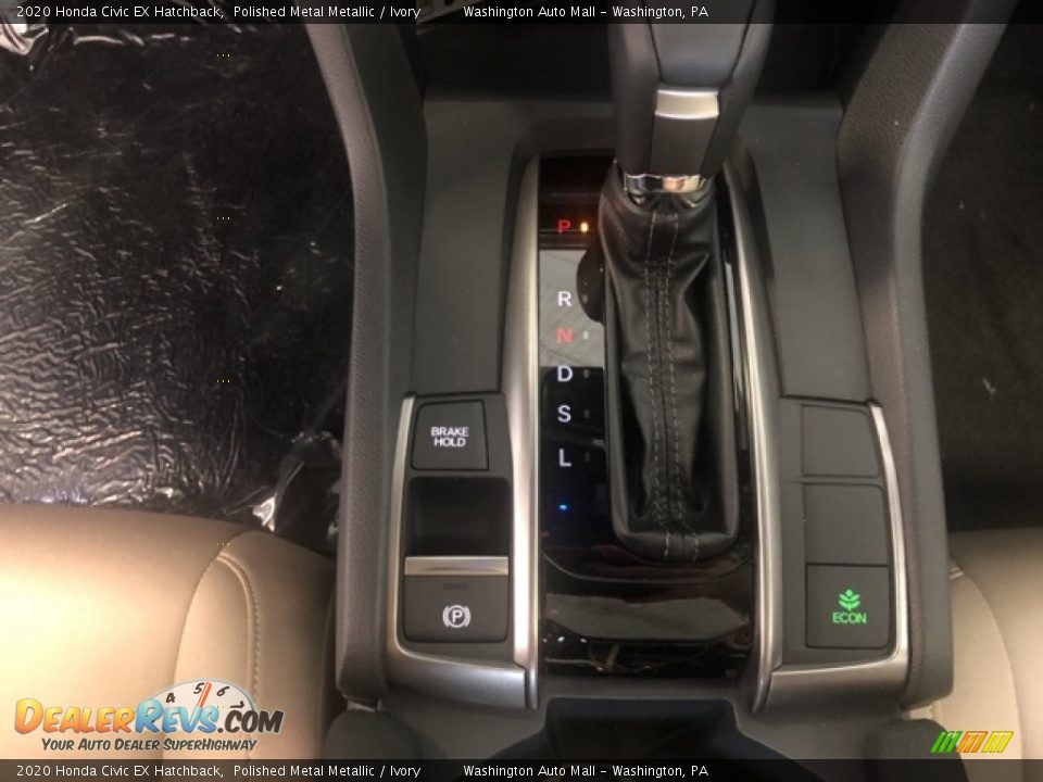 2020 Honda Civic EX Hatchback Polished Metal Metallic / Ivory Photo #15