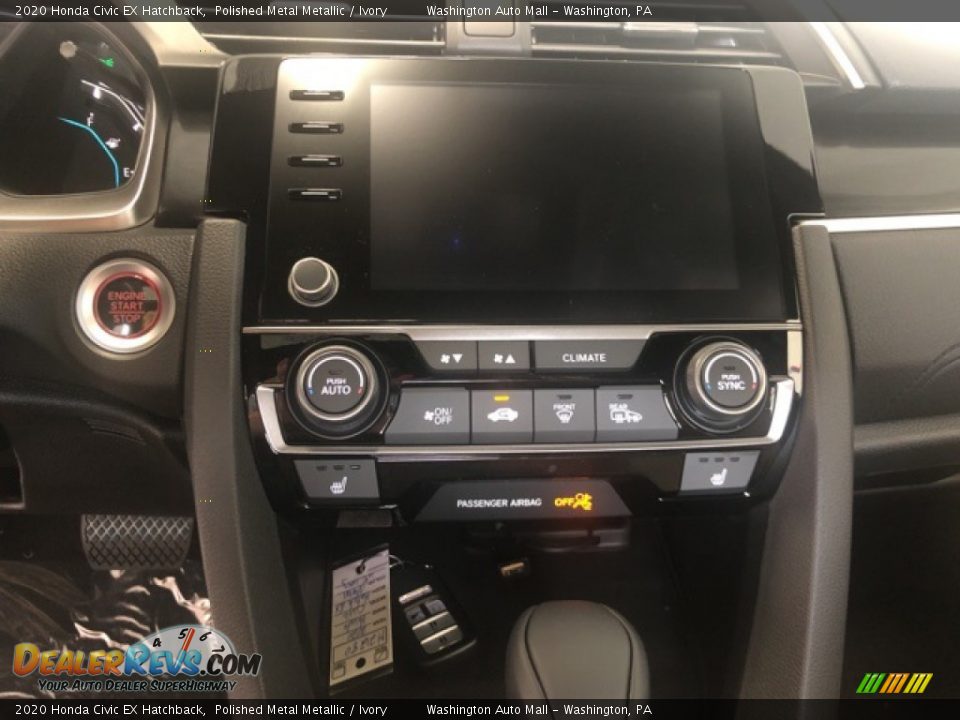 2020 Honda Civic EX Hatchback Polished Metal Metallic / Ivory Photo #16