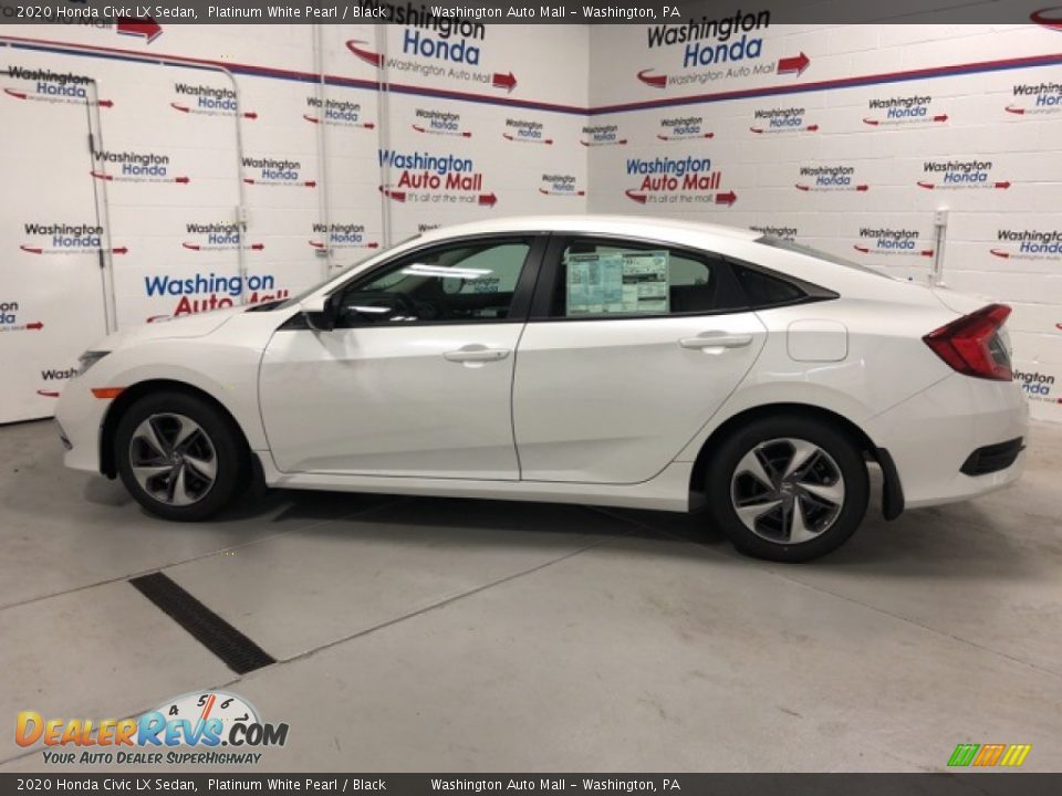 2020 Honda Civic LX Sedan Platinum White Pearl / Black Photo #2