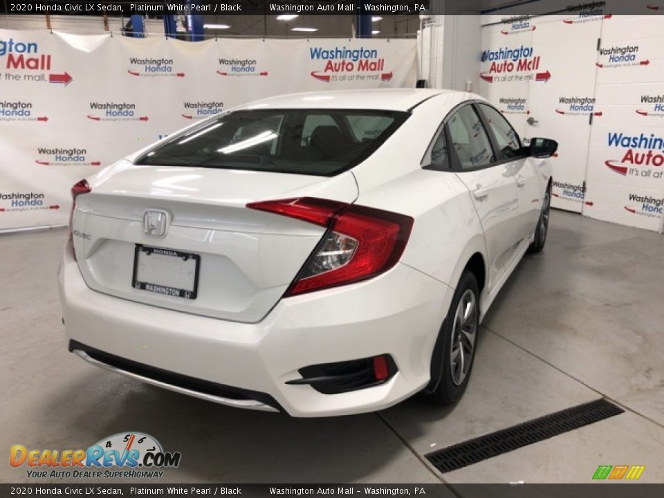 2020 Honda Civic LX Sedan Platinum White Pearl / Black Photo #3