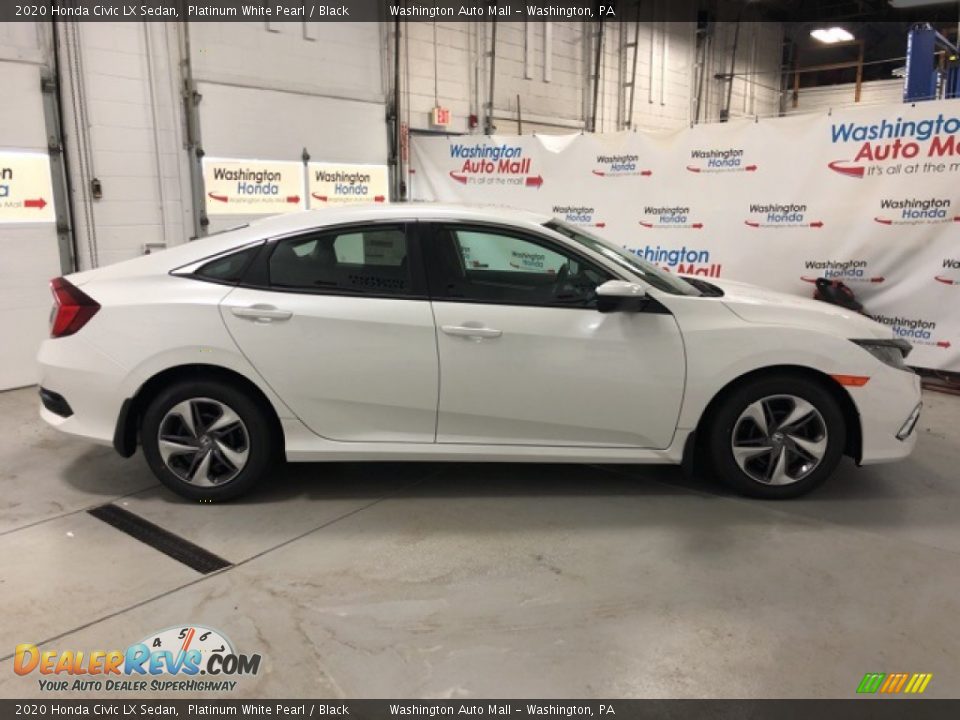 2020 Honda Civic LX Sedan Platinum White Pearl / Black Photo #4