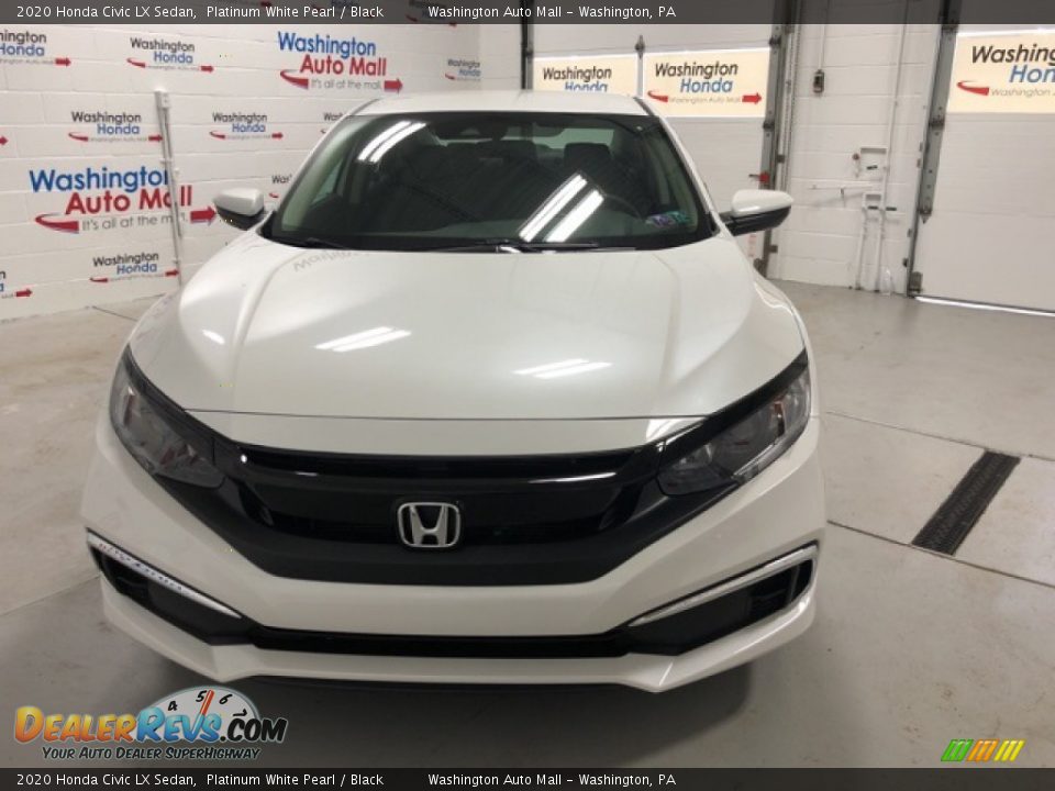 2020 Honda Civic LX Sedan Platinum White Pearl / Black Photo #5