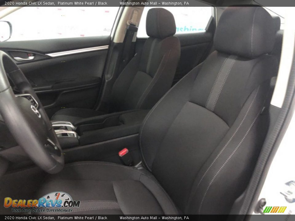 2020 Honda Civic LX Sedan Platinum White Pearl / Black Photo #6