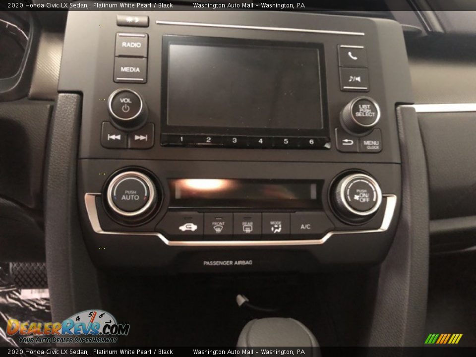 2020 Honda Civic LX Sedan Platinum White Pearl / Black Photo #13