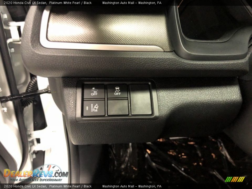 2020 Honda Civic LX Sedan Platinum White Pearl / Black Photo #15