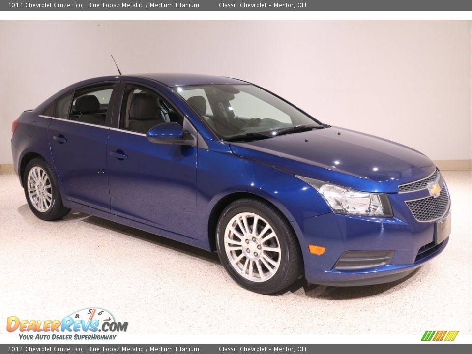 2012 Chevrolet Cruze Eco Blue Topaz Metallic / Medium Titanium Photo #1