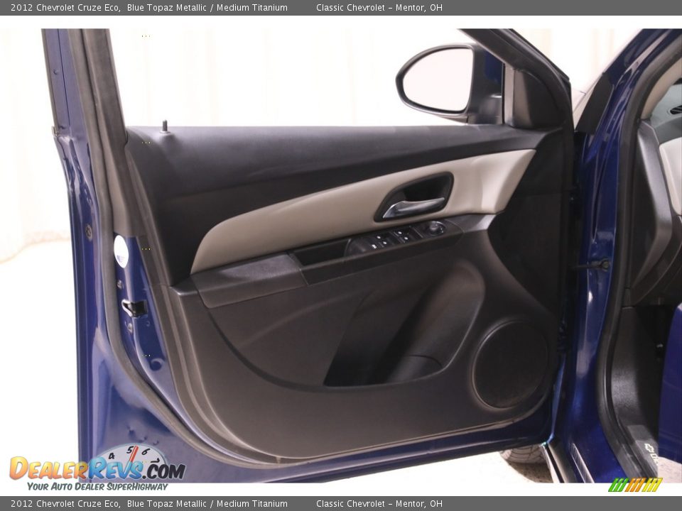2012 Chevrolet Cruze Eco Blue Topaz Metallic / Medium Titanium Photo #4