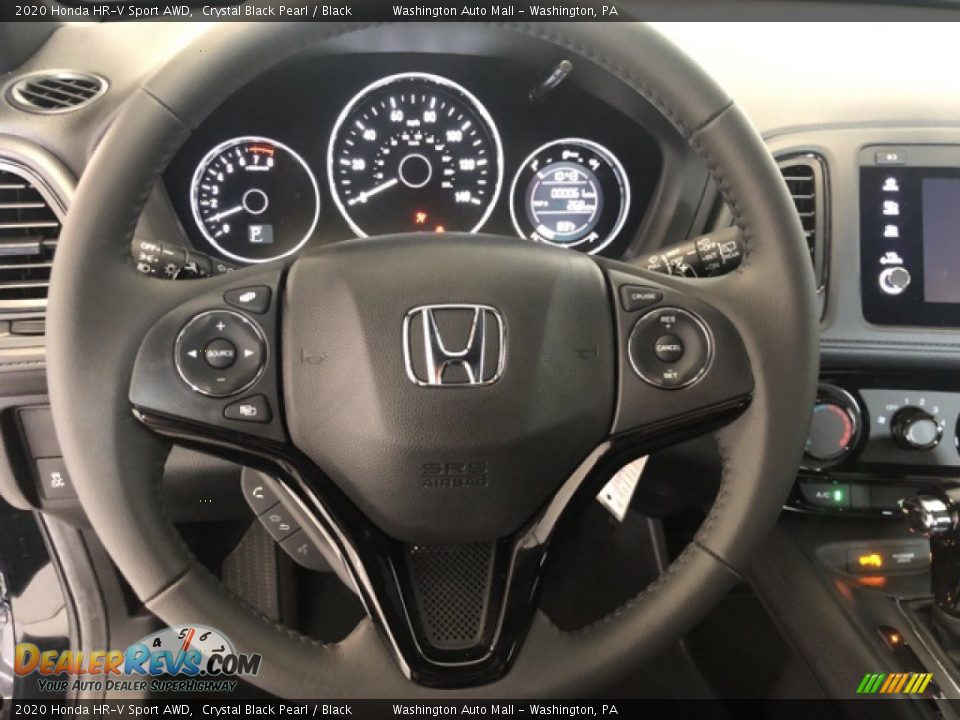 2020 Honda HR-V Sport AWD Crystal Black Pearl / Black Photo #9