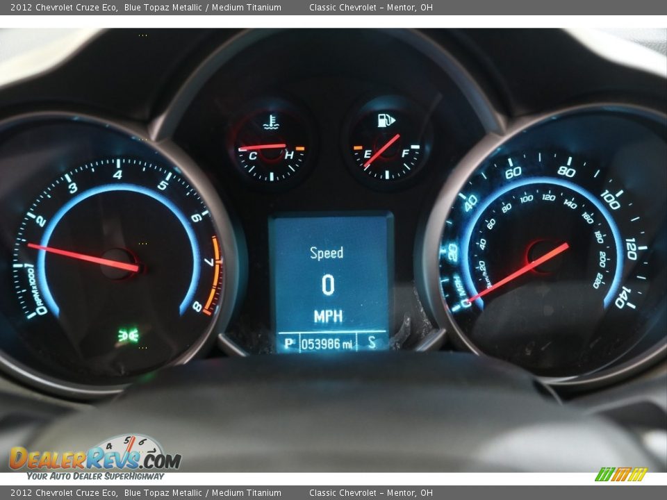 2012 Chevrolet Cruze Eco Blue Topaz Metallic / Medium Titanium Photo #8
