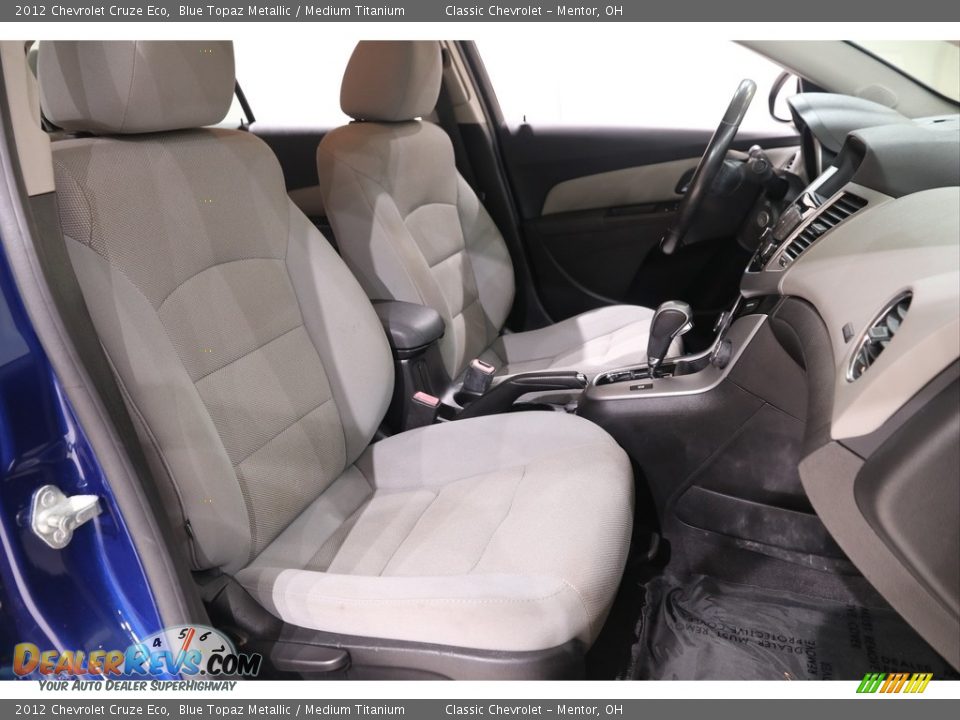 2012 Chevrolet Cruze Eco Blue Topaz Metallic / Medium Titanium Photo #13