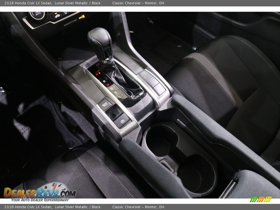 2018 Honda Civic LX Sedan Lunar Silver Metallic / Black Photo #11