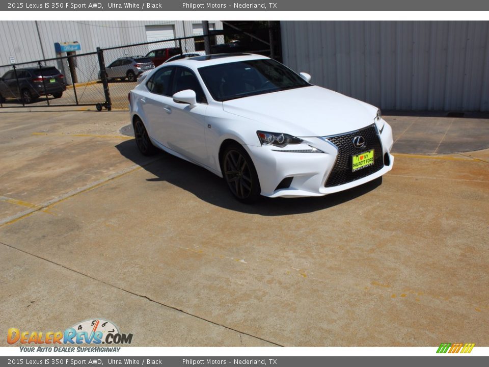 2015 Lexus IS 350 F Sport AWD Ultra White / Black Photo #2