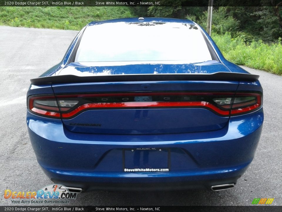 2020 Dodge Charger SXT IndiGo Blue / Black Photo #7