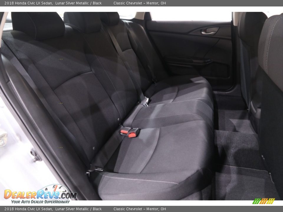 2018 Honda Civic LX Sedan Lunar Silver Metallic / Black Photo #14