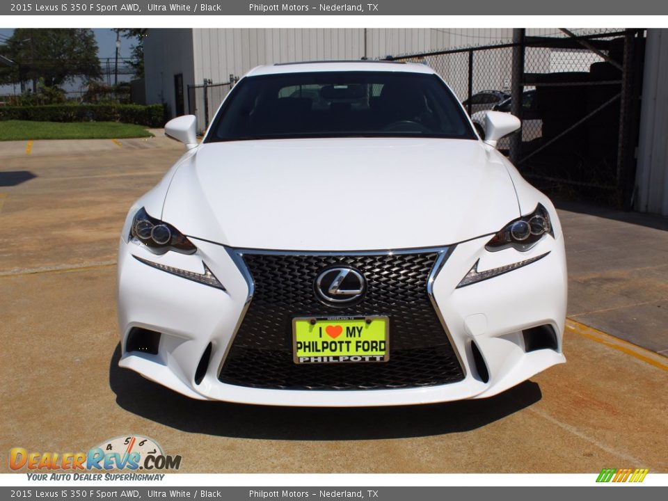 2015 Lexus IS 350 F Sport AWD Ultra White / Black Photo #3