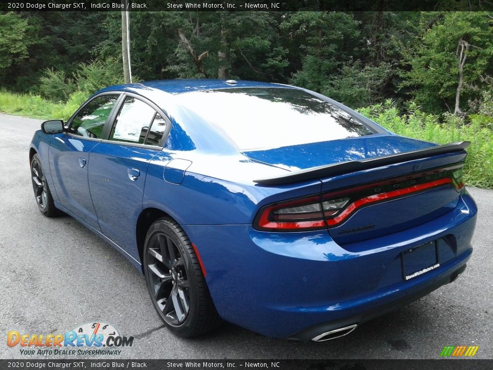2020 Dodge Charger SXT IndiGo Blue / Black Photo #8