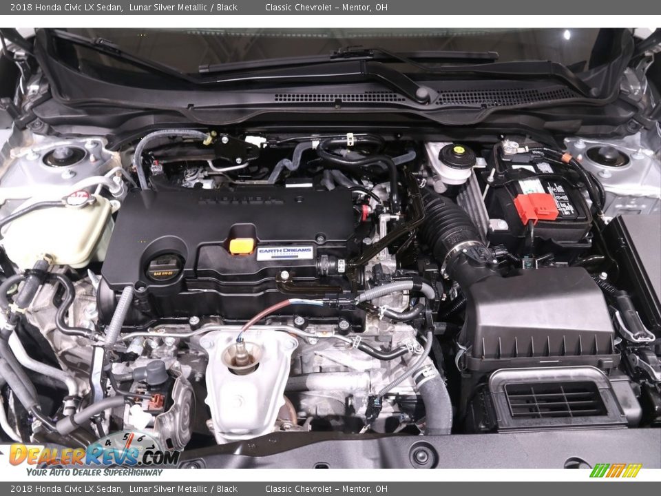 2018 Honda Civic LX Sedan Lunar Silver Metallic / Black Photo #17