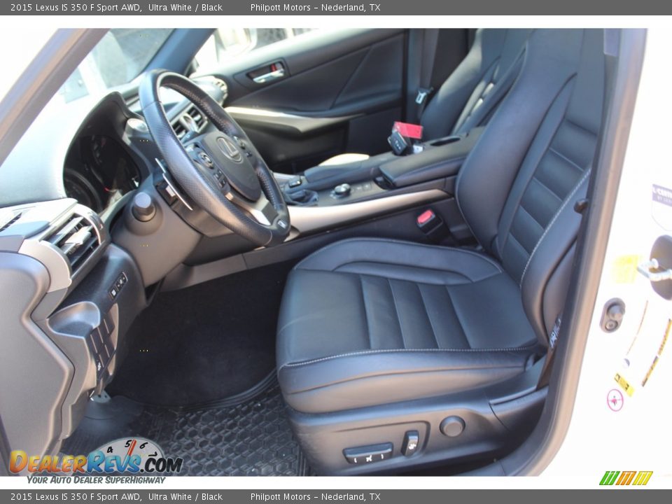 Front Seat of 2015 Lexus IS 350 F Sport AWD Photo #15