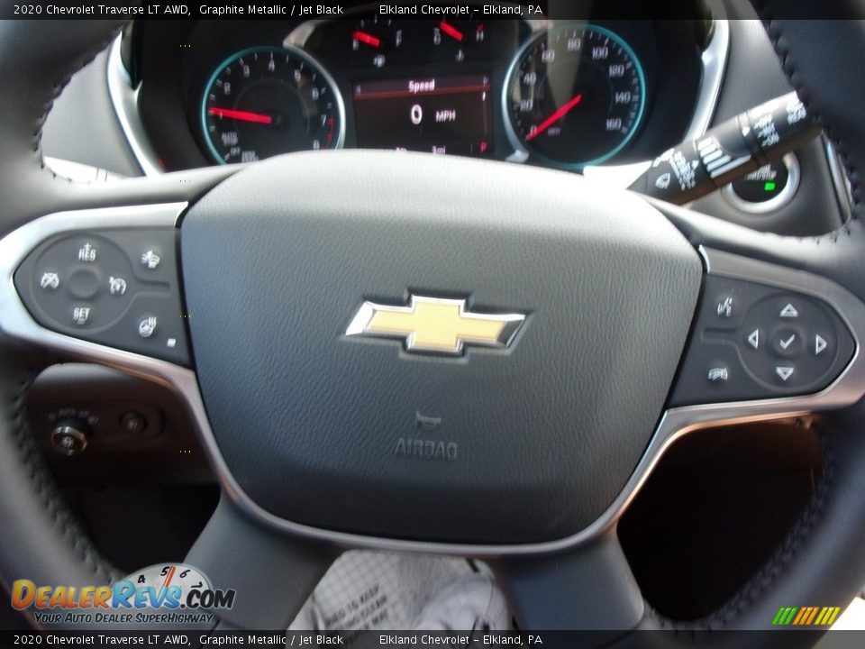 2020 Chevrolet Traverse LT AWD Graphite Metallic / Jet Black Photo #25
